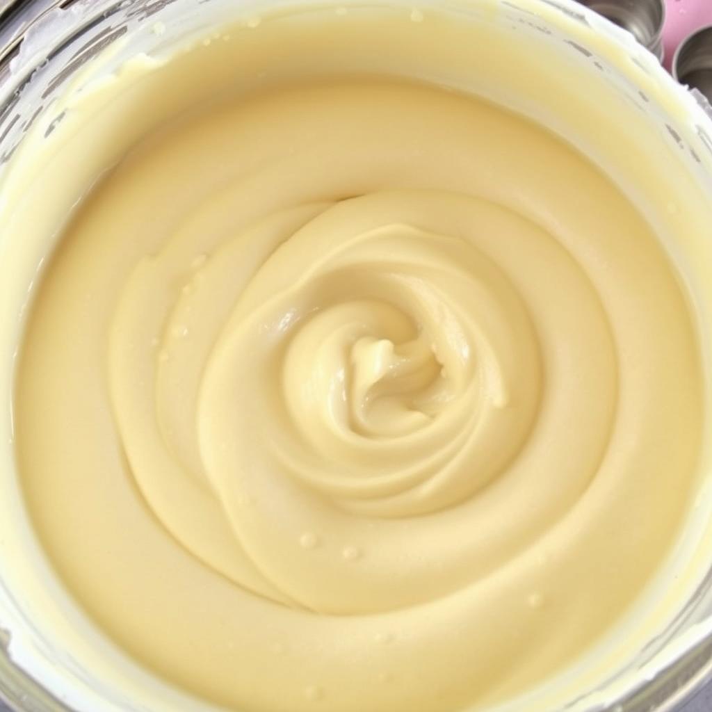 How to Pour Small Pancakes? A close-up of pancake batter in a bowl