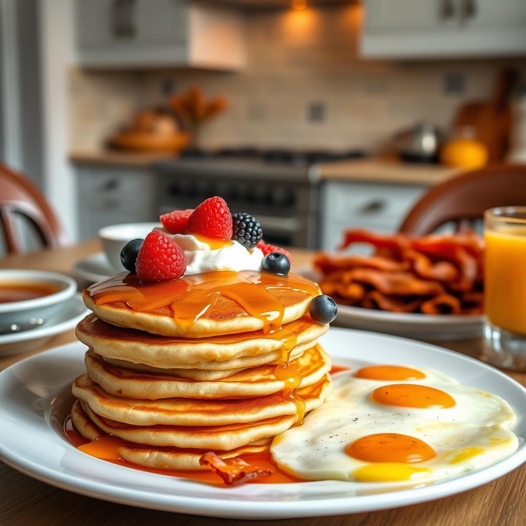 What to Eat with Pancakes for Breakfast?