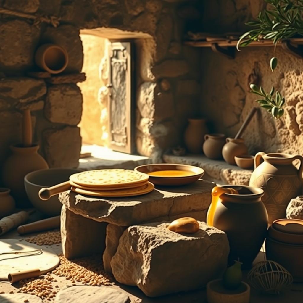 Why are pancakes popular for breakfast? An ancient kitchen scene 