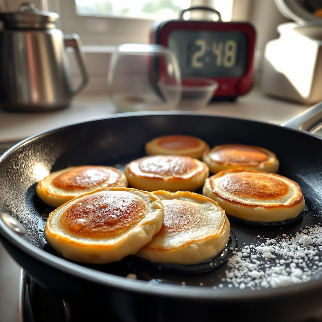 How long do you cook mini pancakes for?-