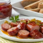 pickled sausage cutted in small pieces